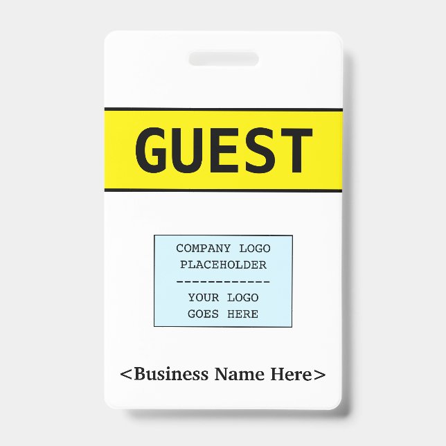 Minimal "GUEST" Badge (Front)