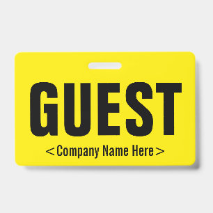 Minimal "GUEST" Badge