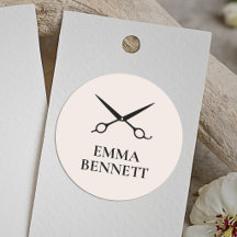 Minimal Hair Salon Blush Pink Scissors