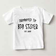 Minimal Heart Custom Year Promoted To Big Sister