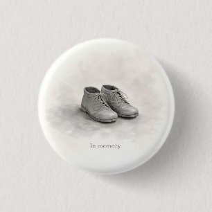 Minimal Holocaust Remembrance Day 1 Inch Round Button