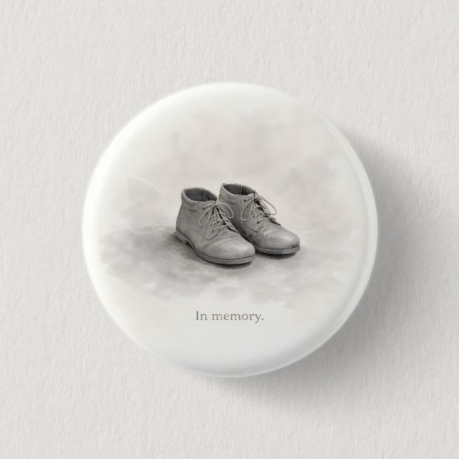 Minimal Holocaust Remembrance Day  1 Inch Round Button (Front)