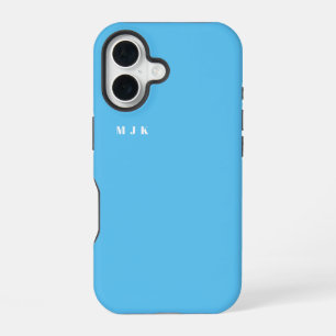 Minimal Initial Letter Monogram Modern Stylish  iPhone 16 Case