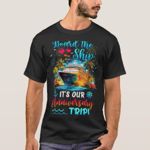 Minimal It's Anniversary Trip Couples Matching T-Shirt