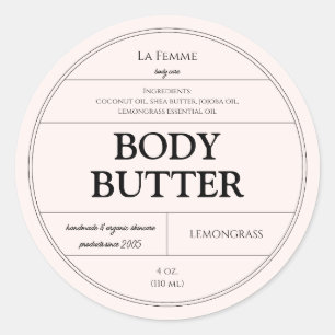 Minimal Ivory Cosmetic Skincare Product Label