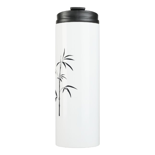Minimal Japanese Bamboo Thermal Tumbler (Front)