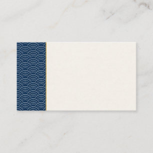 Minimal Japanese Seigaiha Business Card