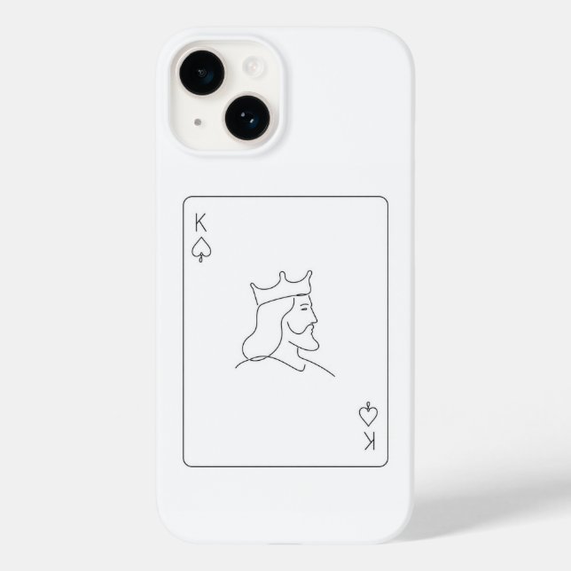 Minimal K Case-Mate iPhone Case (Back)