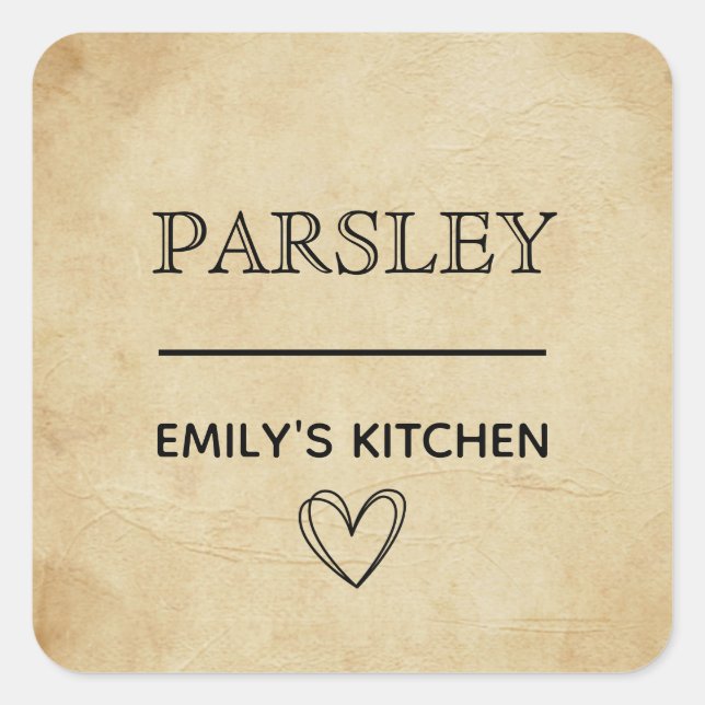 Minimal Kitchen Organization Sticker | pantry labe (Front)