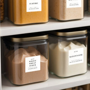 Minimal Kitchen Pantry Food Storage Organization
