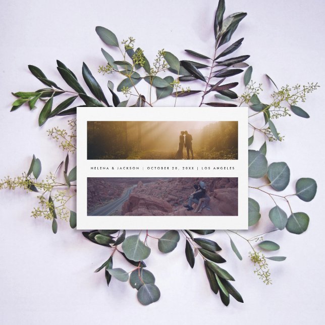 Minimal Landscape Multi-photo Save The Date (Creator Uploaded)