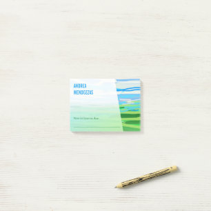 Minimal Landscaping Art Post-it Notes