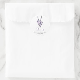 Minimal Lavender Envelope Favour Stickers