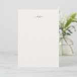 Minimal Leaf | Boho Cream Blank Card for Notes<br><div class="desc">This minimal leaf boho cream blank card for notes is perfect for a boho wedding. The design features a simple greenery leaf silhouette in earthy burnt orange on a cream background with minimalist desert bohemian style. These cards can be used as advice cards, or as a blank card for handwriting...</div>