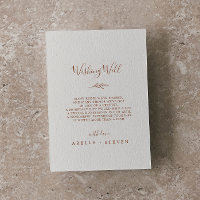 Minimal Leaf | Boho Cream Wedding Wishing Well