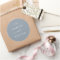 Minimal Leaf | Dusty Blue Wedding Envelope Seals