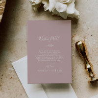Minimal Leaf | Dusty Rose Wedding Wishing Well