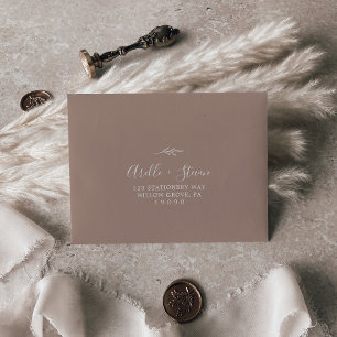 Minimal Leaf Neutral Self-Addressed RSVP Envelope