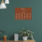Minimal Leaf Terracotta Alphabetical Seating Chart