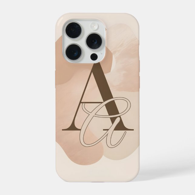 Minimal Letter A Phone Case – Modern Initial Desig (Back)