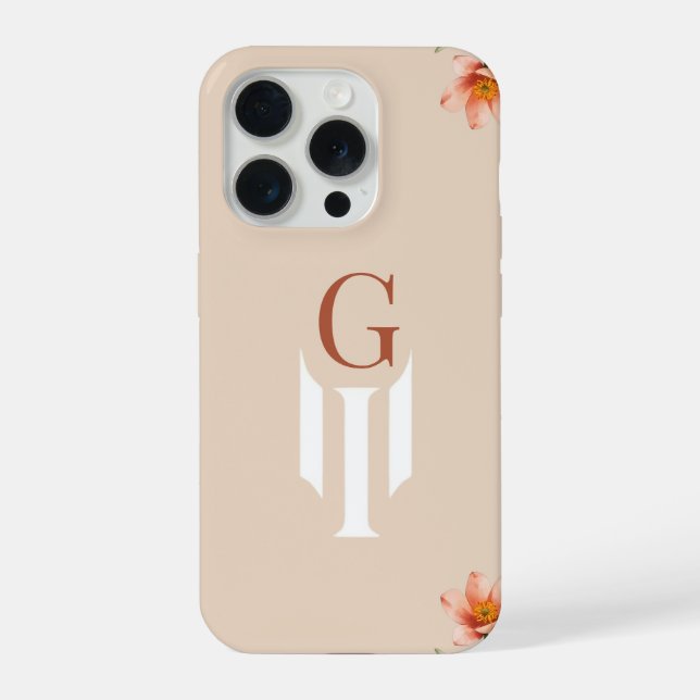Minimal Letter G Monogram Phone Case (Back)