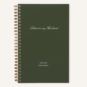 Minimal Letters to My Husband Notebook