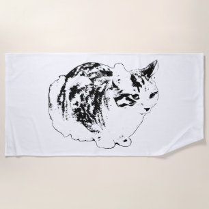 Minimal Lines, Snowbird Loaf Beach Towel