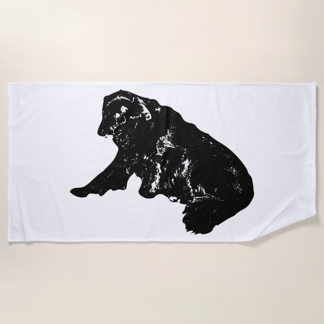 Minimal Lines, Snowbird Lounge Dog Beach Towel (Front)