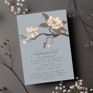 Minimal Magnolia Celebration of Life Funeral