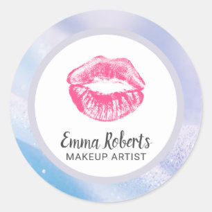 Minimal Makeup Artist Logo Sticker