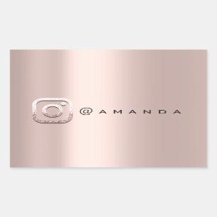 Minimal Makeup  Rose Event Instagra Logo Social Sticker