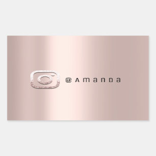 Minimal Makeup Rose Event Instagra Logo Social Sticker