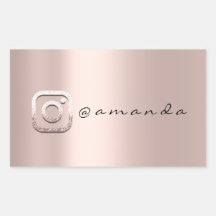 Minimal Makeup  Rose Event Instagra Logo Social Sticker