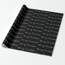 Minimal Merry Christmas typography black white