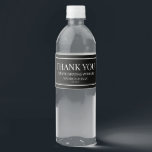 Minimal Minimalist Black White Wedding Favour Water Bottle Label<br><div class="desc">These are Minimal Plain Black and White Wedding Favour Water Bottle Labels!



minimalist plain simple bare basic clean black white</div>