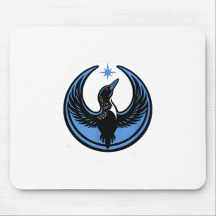 Minimal Minnesota Rebel New State Flag Mouse Pad