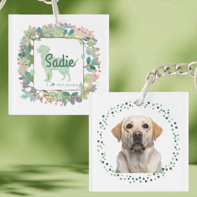 Minimal Mint Labrador | Custom Name & Photo (Créateur téléchargé)