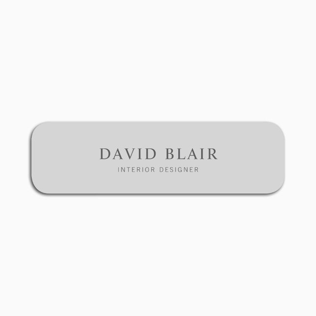 Minimal Modern Business  Name Tag (Creator Uploaded)
