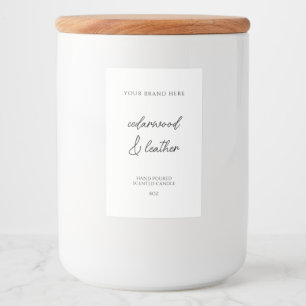 Minimal Modern Candle Product Label
