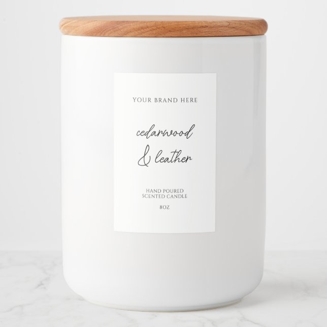 Minimal Modern Candle Product Label (Front)