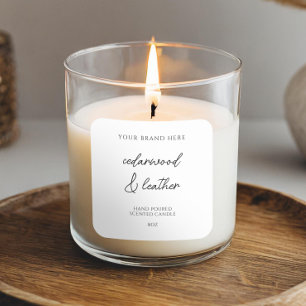 Minimal Modern Candle Product Label