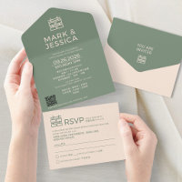Minimal Modern Chinese/English Wedding GREEN