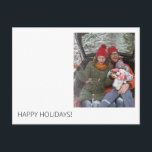 Minimal Modern Custom Holiday Greeting Postcard<br><div class="desc">This card is for the modern & minimalists. Make the seasons greetings simple with this card. Love/Message on back.</div>