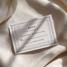 Minimal Modern Deco | Wedding