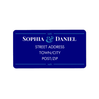 Minimal Modern Editable Wedding RSVP Address Label