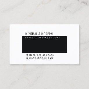 minimal & modern elegant minimalist business card