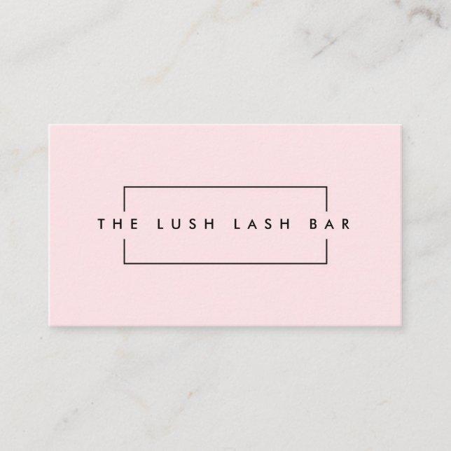 Minimal Modern Eyelash & Brows Business Business Card (Front)