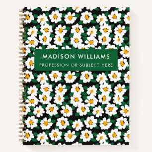 Minimal Modern Flowers Notebook