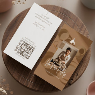 Minimal Modern hand Made Artistic Pottery Photo Business Card