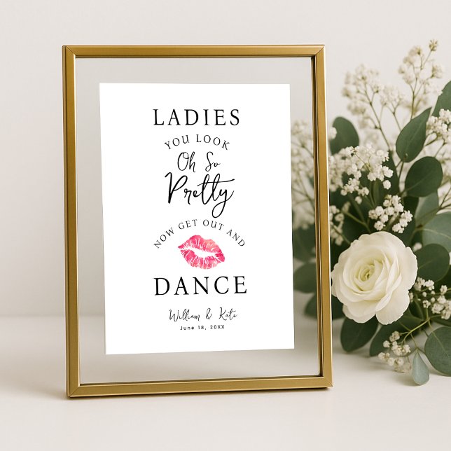 minimal modern Ladies BATHROOM wedding sign (Creator Uploaded)